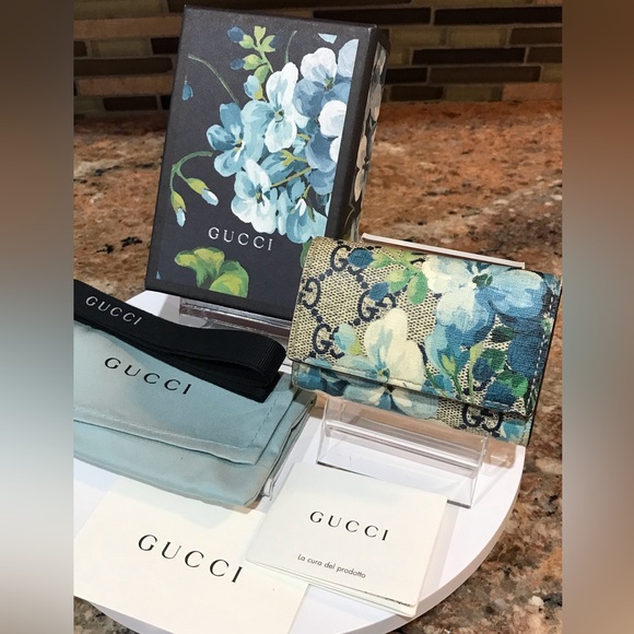 GUCCI GG Blooms Flora Leather Key Holder πΈππ₯ - Picture 17 of 17